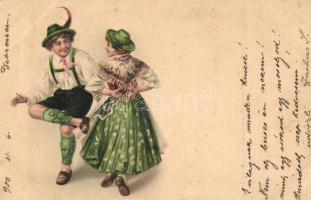 20 db RÉGI népviseletes motívumlap, vegyes minőség / 20 old folklore postcards, mixed quality