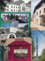 82 db MODERN főként használatlan magyar városképes lap; Győr-Moson-Sopron megye / 82 modern mostly unused Hungarian town-view postcard