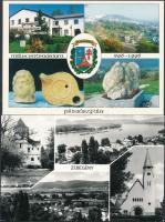 56 db MODERN főként használatlan magyar városképes lap; Pest megye / 56 modern mostly unused Hungarian town-view postcard