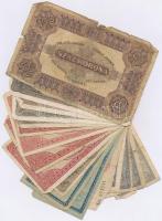 1916-1923. 15db-os vegyes magyar korona bankjegy tétel T:III,III-