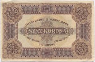 1920. 100K piros sorozat- és sorszám "Orell Füssli Zürich" T:III 
Adamo K29