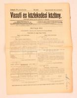 1911 Bp., A Vasúti és Közlekedési Közlöny 42. évfolyamának 66. száma