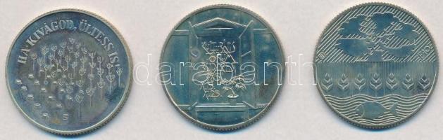 1984. 100Ft Cu-Ni "FAO III." + 1985. 100Ft alpakka "Kulturális Fórum" + 1985. 10...