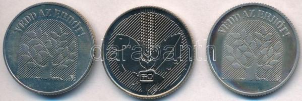 1984. 20Ft Cu-Ni "FAO III." (2x) + 1985. 20Ft Cu-Ni "FAO IV." T:2