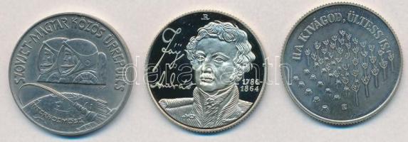 1980. 100Ft Ni "Űrrepülés" + 1984. 100Ft Cu-Ni "FAO III." + 1990. 100Ft alpakka ...