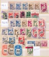 1946-1954 Kis illetékbélyeg tétel (7.230)