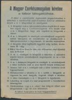 cca 1930 Cserkészmozgalom, tábori szabályzat. 16x22 cm