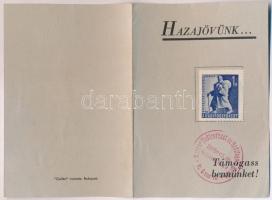 1947 Rákosi hazahozza a hadifoglyainkat. Röplap + Hazajövünk. Hadifoglyok hazatérésére készült ének