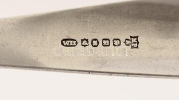 Ezüst (Ag.) cukorcsipesz, jelzett, mesterjeggyel, h:14,5 cm nettó:40 g