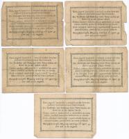 1849. 15kr "Kossuth Bankó" (2x) egyiken "rendeletéből" után nincs kettőspont + 3...