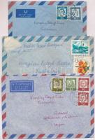 Kömpöczi Balogh Endre (1911-1977): Vázlatfüzet: kettő ceruza rajz, 4 db akvarell, 2 szén, 1 tempera,...