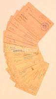 1915-17 I. világháborús tábori- hadifogolytábori levelező lapok, személyes hangvételű üzenetekkel, 13 db.