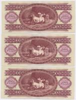 1984. 100Ft (3x) sorszámkövetők T:II