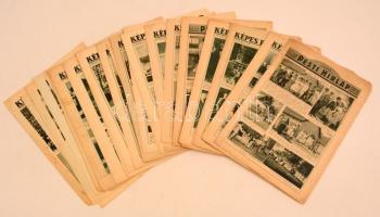 1929-1939 Képes Pesti Hírlap, kb. 30 db, rengeteg fekete-fehér fotóval, különféle állapotban.