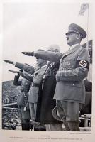 OLYMPIA 1936 cigarettakártya-album sok képpen / Cigarette-card album with a lot of pictures