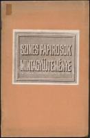 cca 1910 Színes papirosok mintagyűjteménye, 24×16 cm