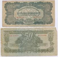 1944. 1P-100P (10x) "A Vörös Hadsereg Parancsoksága" T:III,III-