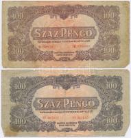 1944. 1P-100P (10x) "A Vörös Hadsereg Parancsoksága" T:III,III-