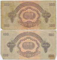 1944. 1P-100P (10x) "A Vörös Hadsereg Parancsoksága" T:III,III-