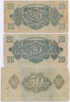 1944. 1P-100P (10x) "A Vörös Hadsereg Parancsoksága" T:III,III-