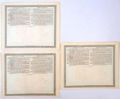 Orosz Birodalom / Szentpétervár 1895. "Société Métallurgique Russo-Belge" részvénye 250R-r...