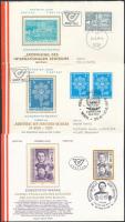 1979-1989 15 diff FDC + 3 diff CM 1979-1989 15 klf FDC, ebből 2 futott + 3 klf CM