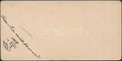 1907 Részlet a Krka vízesésből Sebenico mellett. Keményhátú kabinetfotó, hátoldalán feliratozva, 8×1...