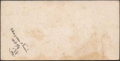 1912 Jakab-palota Kassán. Keményhátú kabinetfotó, hátoldalán feliratozva, 8×16.5 cm