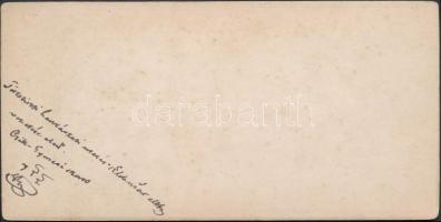 cca 1910 Törzstiszti megbeszélés a Csík-Gyimesi szorosban. Keményhátú kabinetfotó, hátoldalán felira...