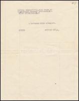 cca 1930-40 Ortutay Gyula (1910-1978) "Vers rím, ritmus nélkül" című gépelt, saját kézével...