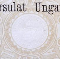 Budapest / Pest 1871. "Egyesült magyar gőzhajózási társulat - DDSG" részvénye 200Ft-ról, m...
