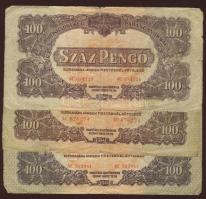 1944. "V.H." tétel 1P T:III (1x), 2P T:II/III,III (5x), 5P T:II,II/III (6x), 10P T:II,III ...