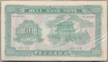 Kína DN Égetési pénz 50.000.000 névértékben (150x) eredeti csomagolásban T:I China ND Hell banknotes...