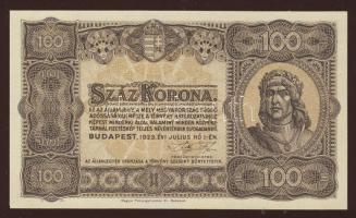 1923. 100K "Magyar Pénzjegy..." T:I