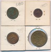 Vegyes: Etiópia 1936. 1c Cu + 1936. 10c Cu + India / Hercegi Államok / Kutch 1929. 1 1/2 Dokda +  Pe...