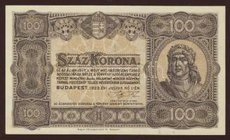 1923. 100K "Magyar Pénzjegy..." T:I