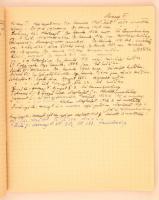 cca 1930 Ortutay Gyula (1910-1978) két füzete, benne költők, és írók bibliográfiájával