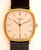 Longines mechanikus férfi karóra szép állapotban, eredeti tokjában, bőr szíjjal Sorozatszám 997 4906...