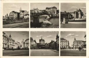 Nagyvárad, Oradea; Kőrös híd, Pannónai szálloda, Hotel Fekete Sas / bridge, hotels (EK)