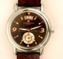 Vancheron Constantin automata karóra. Igényes replika. Bőr szíjjal, naptárral. / replica