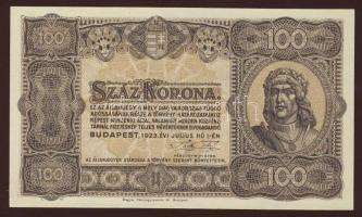 1923. 100K "Magyar Pénzjegy..." T:I
