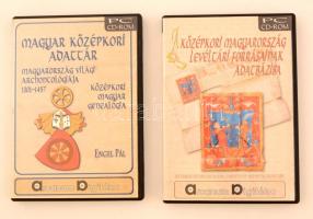 Magyar középkori adattár és a középkori magyarországi levéltári forrásainak adatbázisa, 2 db CD-ROM