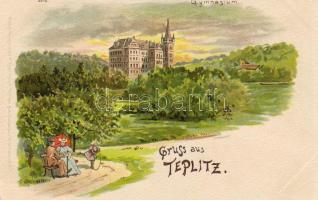 Teplitz Gymnasium C Litho