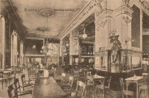 Kassa, Kosice; Andrássy kávéház, belső, kiadja Divald K. fia / cafe interior (EK)