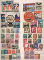 Németország 18 db régi levélzáró + 46 db régi bélyeg