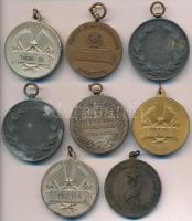 8db-os vegyes magyar díjérem tétel, közte Berán Lajos (1882-1943) 1929. "Az újság herendi vándo...