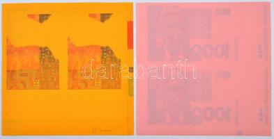 Horvátország ~1993. 5K előlapi színpróba + 50K előlapi színpróba + 200K elő- és hátlapi színpróba + ...