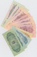 Kína 1953. 1f + 2f (2x) + 5f + 1962. 1J (4x) kék sorszám + 1J (2x) piros sorszám + 2J (2x) T:I-III
...