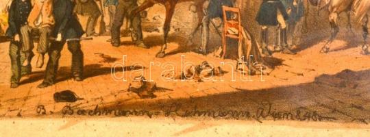 B. Bachmann-Hohmann (XIX. sz. második fele) - G. Veith - L. Förster: A nagy barikád a Szent János te...