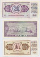 Vegyes: Olaszország. 1977. 1000L + 1976. 500L + 1982. 1000L + Jugoszlávia 1978. 10D + 1981. 20D + Le...